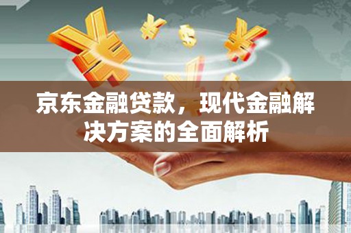 界首京东金融贷款，现代金融解决方案的全面解析