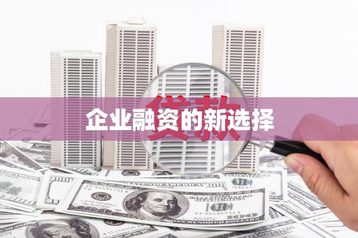 界首企业融资的新选择