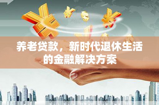 界首养老贷款，新时代退休生活的金融解决方案