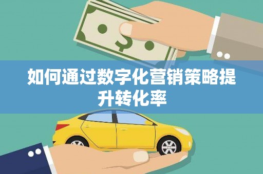 界首如何通过数字化营销策略提升转化率