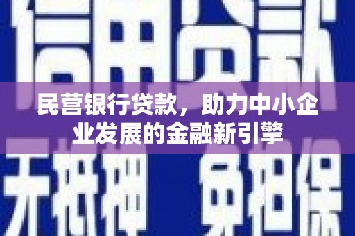 界首民营银行贷款，助力中小企业发展的金融新引擎