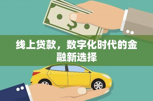 界首线上贷款，数字化时代的金融新选择