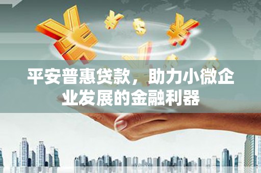 界首平安普惠贷款，助力小微企业发展的金融利器