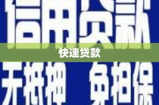 界首快速贷款